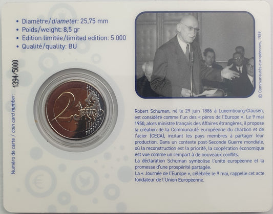 Λουξεμβούργο - 2 Ευρώ 2025, Henri I, Έγχρωμο, (Coin Card)