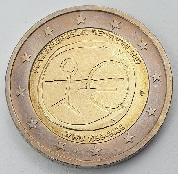 Γερμανία - 2 Ευρώ D (ΟΝΕ 2009), Ακυκλοφόρητο