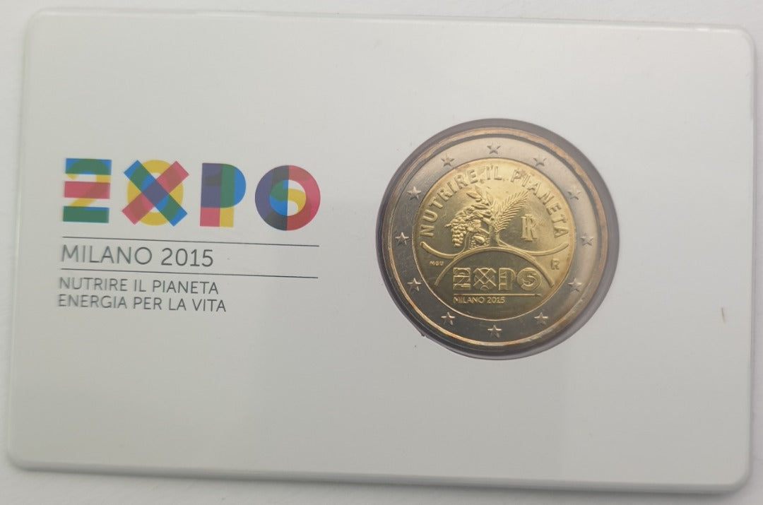 Μιλάνο - 2 Ευρώ 2015, Expo Milano, (Coin Card)