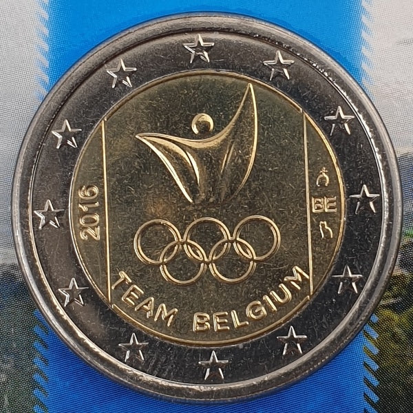 Βέλγιο - 2 Ευρώ 2016, Ολυμπιάδα Ρίο Ντε Τζανέιρο, (Coin Card)