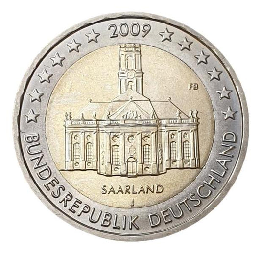 Γερμανία - 2 Ευρώ 2009 J, Ακυκλοφόρητο