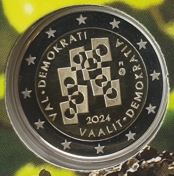 Φινλανδία - 2 Ευρώ 2024, Εκλογές και Δημοκρατία, PROOF