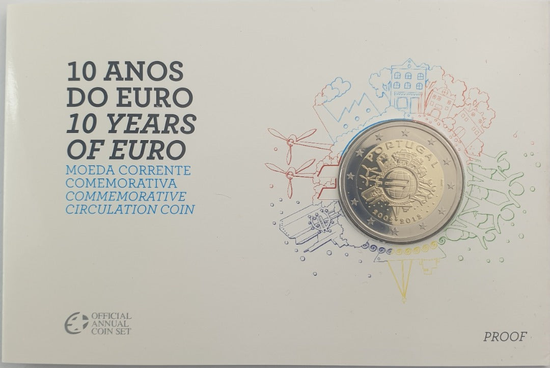 Πορτογαλία  - 2 Ευρώ 2012, Τα Δέκα Χρόνια Του Ευρώ, Proof