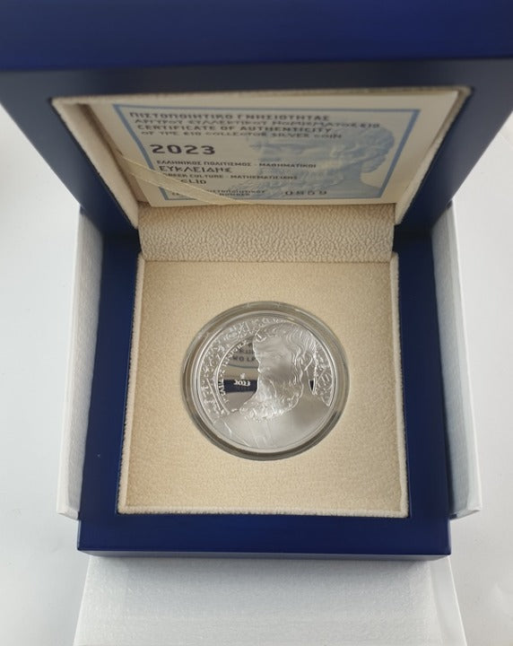 Ελλάδα - 10 Ευρώ 2023, Ευκλείδης, Ασημένιο PROOF