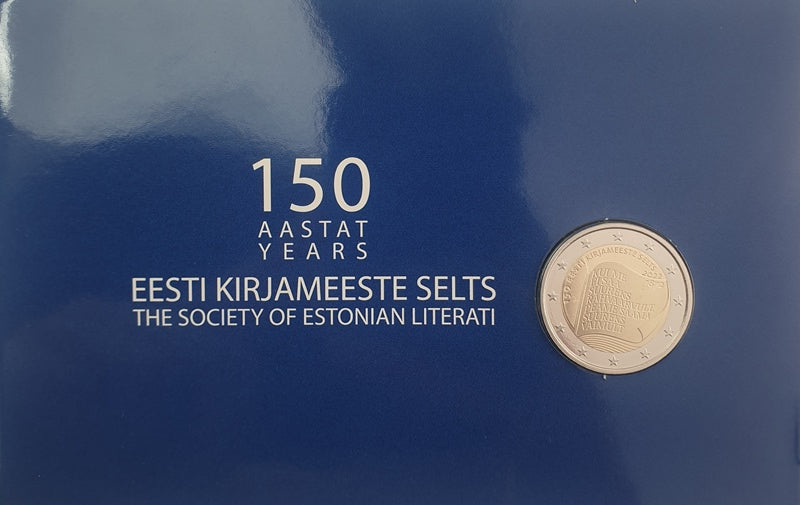 Εσθονία - 2 Ευρώ 2022, Η Εταιρεία των Εσθονικών Γραμματέων, (Coin Card)