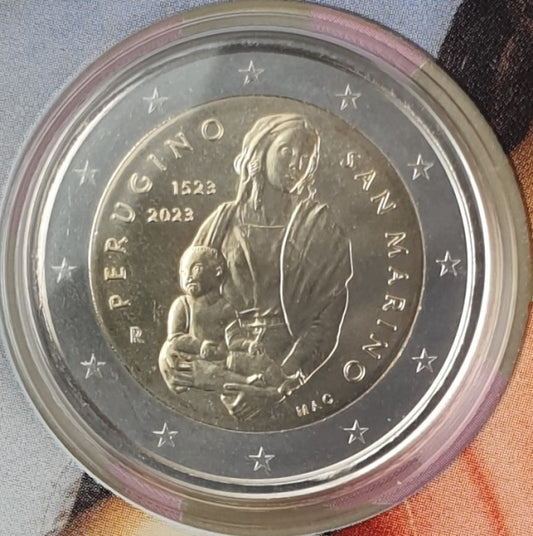 Άγιος Μαρίνος - 2 Ευρώ 2023, Περουτζίνο, (Coin Card)