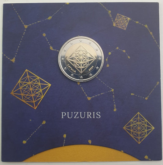 Λετoνία - 2 Ευρώ 2024, Pazuris (Coin Card)