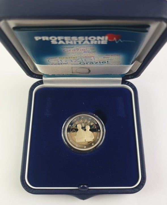 Ιταλία - 2 Ευρώ 2021, Επαγγέλματα Υγείας, PROOF