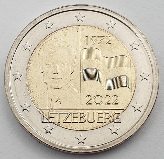 Λουξεμβούργο - 2 Ευρώ 2022 Α, Ακυκλοφόρητο