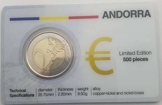 Ανδόρρα - 2 Ευρώ 2014, (Coin Card )