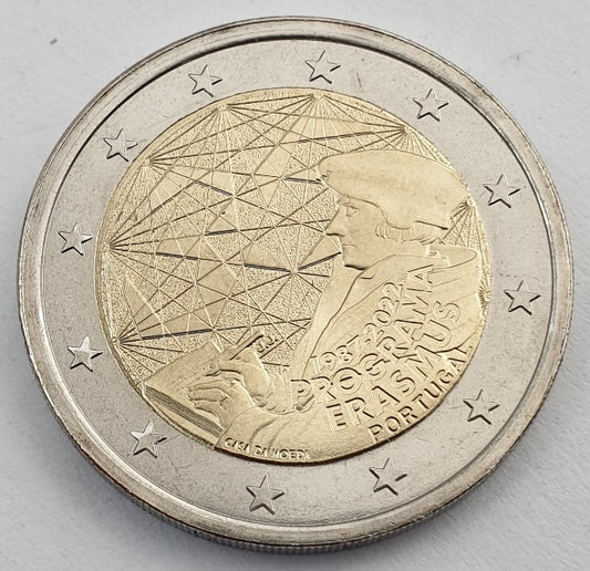 Πορτογαλία - 2 Ευρώ 2022, 35 Χρόνια του Πρoγράμματος Erasmus, Ακυκλοφόρητο