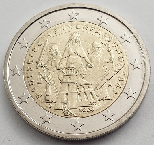 Γερμανία - 2 Ευρώ 2024 Β, (Α), Ακυκλοφόρητο