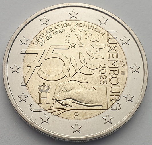 Λουξεμβούργο - 2 Ευρώ 2025, Schuman Declaration