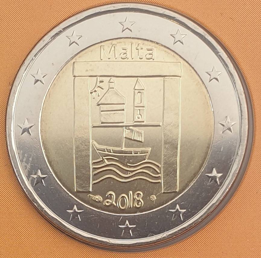 Μάλτα - 2 Ευρώ 2018, Πολιτιστική Κληρονομία, Coin Card