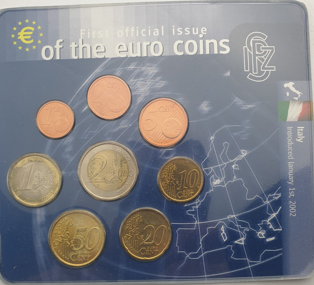 Σειρά Ευρώ - Ιταλία 2002, First Official Issue