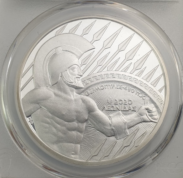 Ελλάδα - 10 Ευρώ 2020 (PR 70 DCAM), Θερμοπύλες, Ασημένιο PROOF