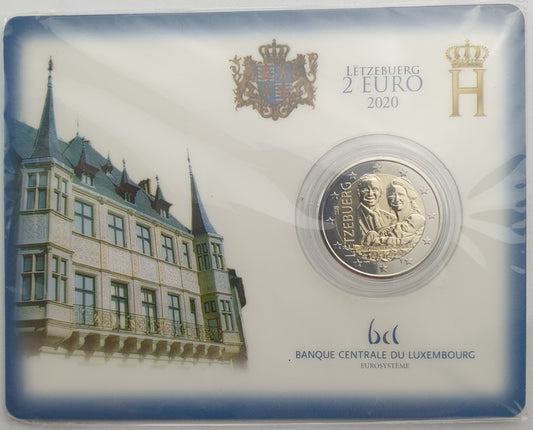 Λουξεμβούργο - 2 Ευρώ 2020, Henri I Birth of Prince Charles - classic version, (Coin Card)