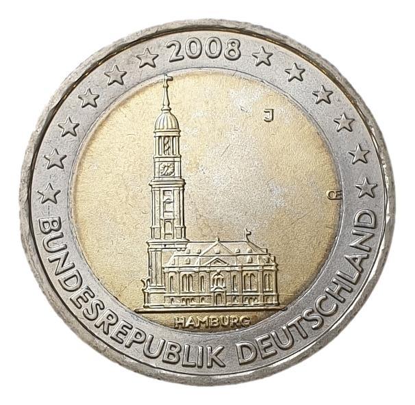 Γερμανία - 2 Ευρώ 2008 J, Ακυκλοφόρητο