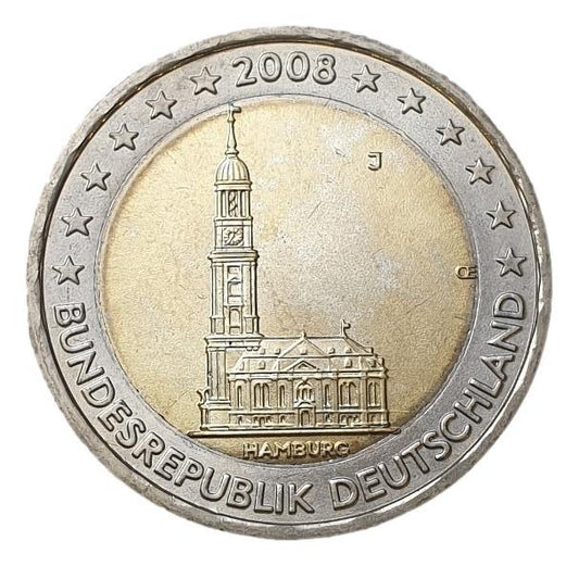 Γερμανία - 2 Ευρώ 2008 J, Ακυκλοφόρητο
