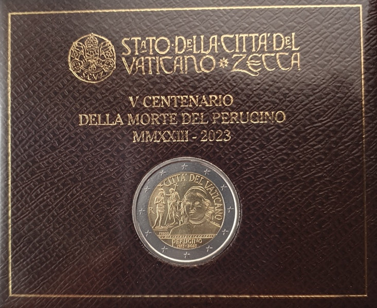 Βατικανό - 2 Ευρώ 2023, Πιέτρο Περουτζίνο, (Coin Card)