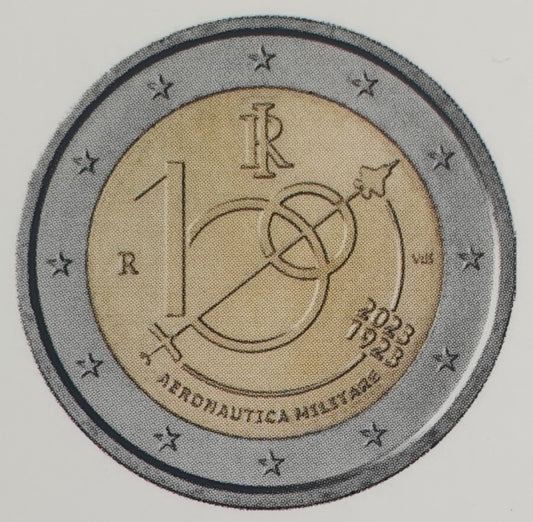 Ιταλία - 2 Ευρώ 2023, Πολεμική Αεροπορία, (Coin Card)